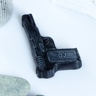 Фигурное мыло "Пистолет" чёрный 65 г - Фото 3