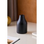 Ваза керамическая "Аланья", настольная, чёрная, 18 см - Фото 2