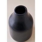 Ваза керамическая "Аланья", настольная, чёрная, 18 см - Фото 3