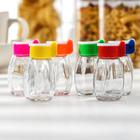 Солонка «Яркая», 30 мл, 3.5×7 см, стекло, МИКС - Фото 3