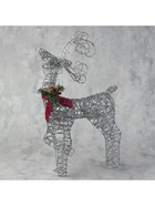 Светодиодная фигура «Олень», 30×60×12 см, металл, 220 В, свечение белое - Фото 6