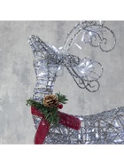 Светодиодная фигура «Олень», 30×60×12 см, металл, 220 В, свечение белое - Фото 7