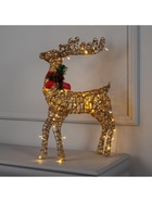 Светодиодная фигура «Олень золотистый» 35×60×10 см, металл, 220 В, мерцание, свечение тёплое белое - Фото 7