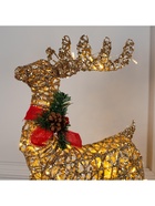 Светодиодная фигура «Олень золотистый» 35×60×10 см, металл, 220 В, мерцание, свечение тёплое белое - Фото 9