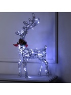 Светодиодная фигура «Олень серебристый», 35×60×10 см, металл, 220 В, свечение белое - Фото 5