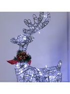 Светодиодная фигура «Олень серебристый», 35×60×10 см, металл, 220 В, свечение белое - Фото 7