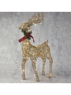 Светодиодная фигура «Олень золотистый» 50×85×18 см, металл, 220 В, свечение тёплое белое - Фото 5