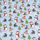 Бумага упаковочная глянцевая "Упряжка" 0.7 х 1 м - Фото 2