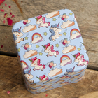 Шкатулка металл "Маленький единорог и облачка" 6,5х7,5х7,5 см - Фото 3