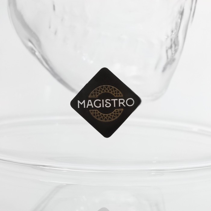 Стопка стеклянная с двойными стенками Magistro «Череп», 100 мл, 8×8,5 см - фото 1884875609