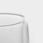 Стакан с двойными стенками Magistro «Поль», 400 мл, стекло, прозрачный - Фото 5