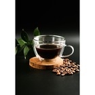 Кружка с двойными стенками Magistro «Дуо», 190 мл, стекло, прозрачная - Фото 6