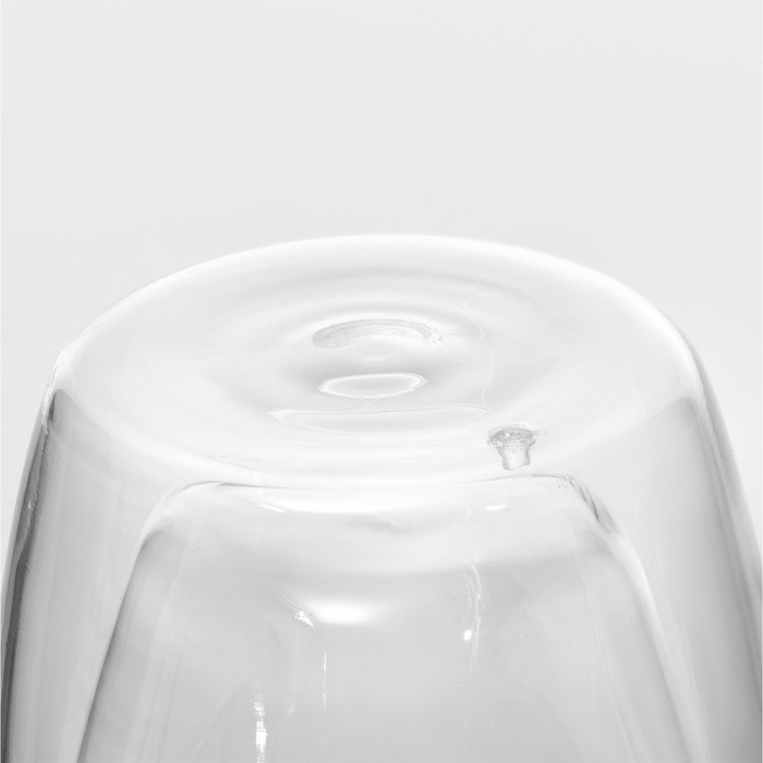 Кружка стеклянная с двойными стенками Magistro «Дуо», 280 мл - фото 1883395120