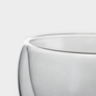 Кружка стеклянная с двойными стенками Magistro «Лиди. Дуо», 200 мл, 12×9,5×6,5 см - Фото 4