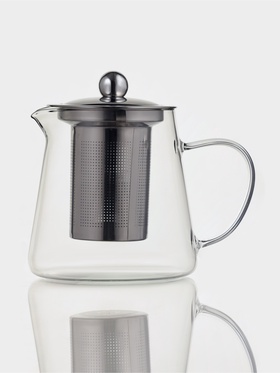 Чайник заварочный «Эгла», 450 мл, 12.5×10×11.5 см, с металлическим ситом и крышкой  (артикул 3600774)  большой выбор товаров оптом и в розницу по низким ценам с доставкой