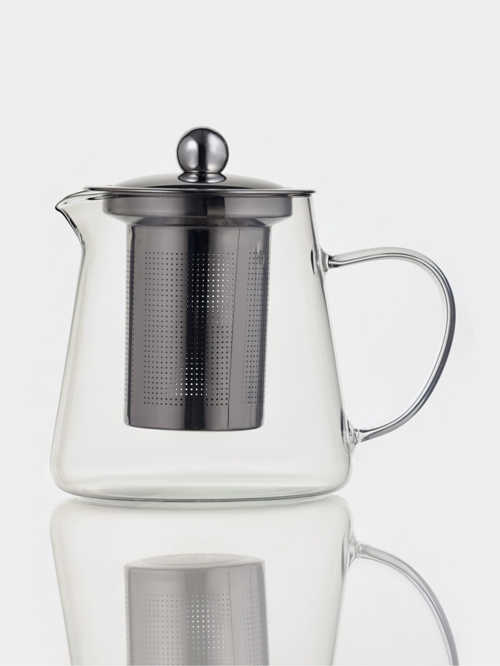 Чайник заварочный «Эгла», 450 мл, 12.5×10×11.5 см, с металлическим ситом и крышкой