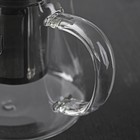 Чайник стеклянный заварочный с металлическим ситом «Эгла», 900 мл - Фото 4