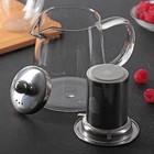 Чайник стеклянный заварочный с металлическим ситом «Эгла», 900 мл - Фото 5