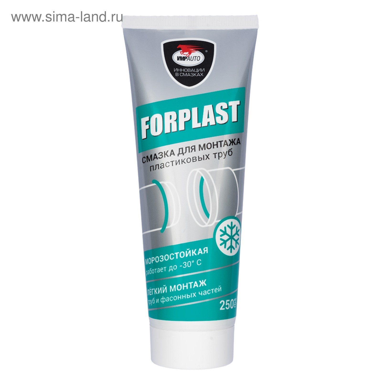 Силиконовая смазка ВМП Forplast для монтажа пластиковых труб, 250г ...