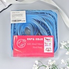 Подарочный бант - шар №4.5 голубой, три золотых полосы, для упаковки подарков - Фото 5