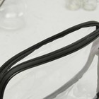 Набор косметичек 2 в 1, отдел на молнии, цвет чёрный/красный - Фото 3