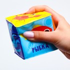 Мягкий кубик для купания в ванне «Морской мир», с пищалкой, 7×7 см 3546060 - фото 16566114
