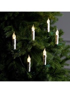 Гирлянда «Нить» 10 м с насадками «Свечи на прищепке», IP20, тёмная нить, 50 LED, свечение тёплое белое, 220 В - Фото 5