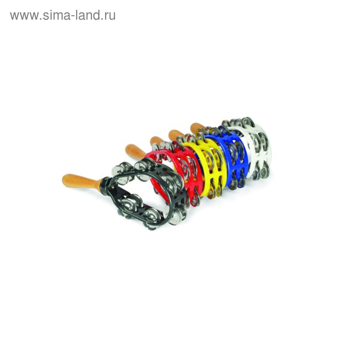 Тамбурин DADI MT8 ракетка, пластиковый, 12 пар бубенцов - Фото 1