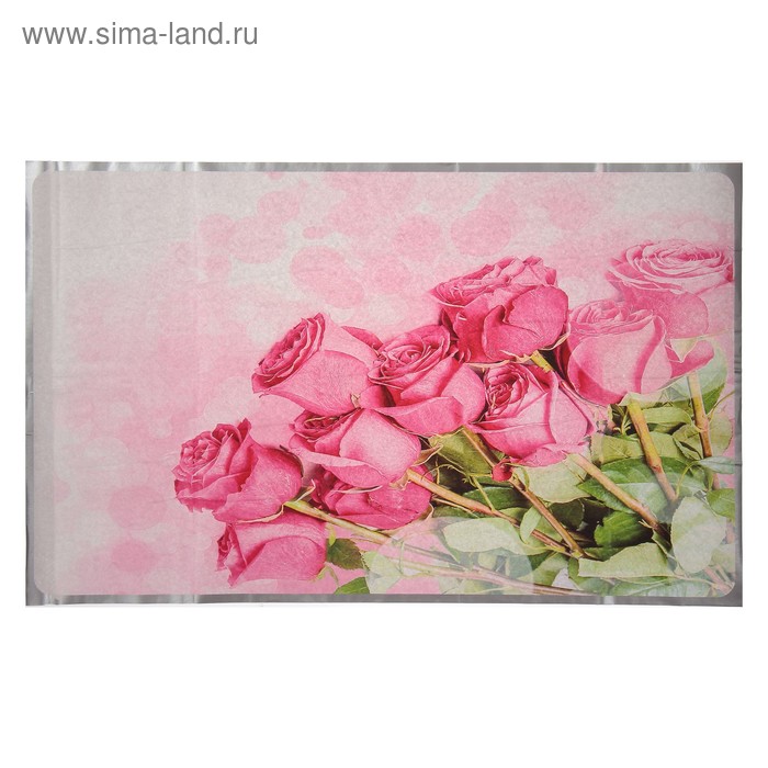 Наклейка на кафельную плитку "Букет розовых роз" 45х75 см - Фото 1