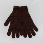 Перчатки мужские из монгольской шерсти, цвет шоколадный, размер 20-24 - фото 11373306