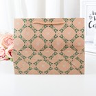 Пакет крафт «Ромб» , 24,5 х 9 х 19 см - Фото 2