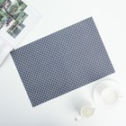 Салфетка сервировочная на стол Доляна «Колоски», 46×30 см, цвет синий - Фото 1