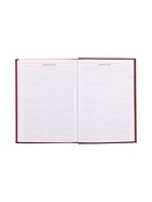 Ежедневник недатированный А5, 160 листов, искуственная кожа, перфорация углов, «Вивелла», бордовый - фото 59752000