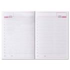 Ежедневник недатированный А5, 160 листов "Вивелла", обложка искусственная кожа, перфорация углов, красный - Фото 9