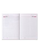 Ежедневник недатированный А5, 160 листов, искусственная кожа, перфорация углов, «Вивелла», тёмно-синий - фото 59752005