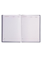 Ежедневник недатированный Calligrata. Vivella, А5, 160 листов, кожзам, тёмно-синий - Фото 6