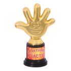 Кубок, наградная фигура «За активное участие», пятерня, кубок, пластик, золото, 6.5×10.5×4 см - Фото 2