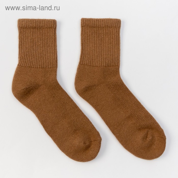 Носки мужские из шерсти верблюда, цвет рыжий, размер 31 (45-46) - Фото 1