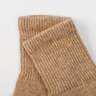 Носки женские из монгольской шерсти, цвет бежевый, размер 25 (37-39) - фото 23055360