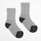 Носки детские из шерсти яка, цвет серый, размер 10-12 см - Фото 1