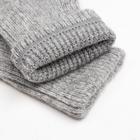 Носки детские из шерсти яка, цвет серый, размер 10-12 см - Фото 3