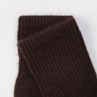 Носки детские из шерсти яка, цвет шоколадный, размер 10-12 см - Фото 2