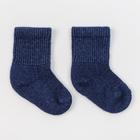 Носки детские из монгольской шерсти, цвет синий, размер 18-20 см (5) - фото 320347053