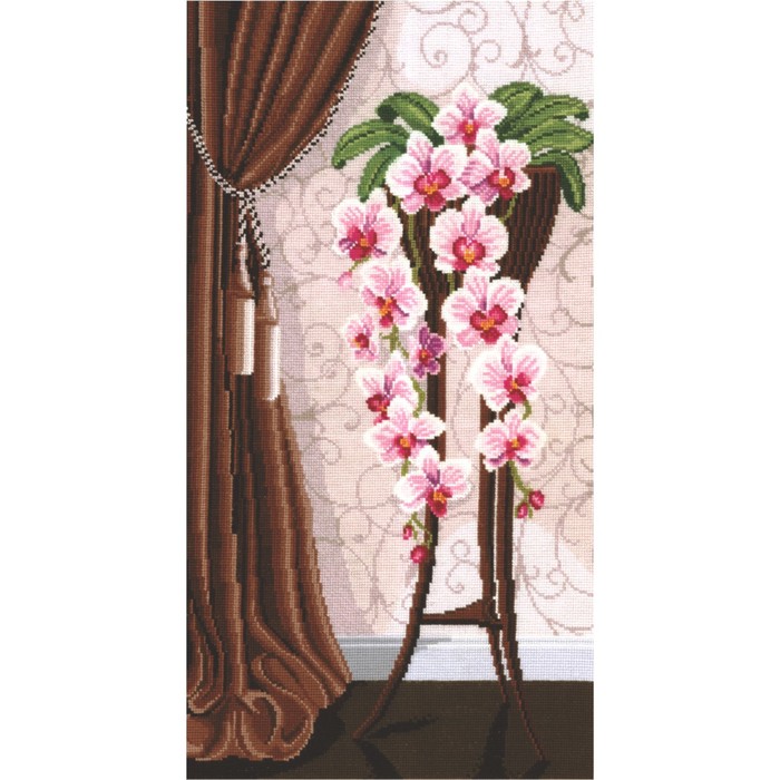 Набор для вышивания «Ваза с орхидеями»