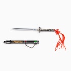 Макет оружия «Сувенирный кинжал на подставке 2в1. Кристаллы», на ножнах дракон, рукоять в форме светового меча, 26.5 см - Фото 3