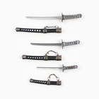 Макет оружия «Сувенирные катаны на подставке 3в1. Алмаз», подарочный набор, ножны чёрный с белыми ромбами, 16 см; 20 см ; 24.5 см - Фото 3