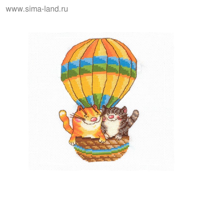 Набор для вышивания «На воздушном шаре» - Фото 1