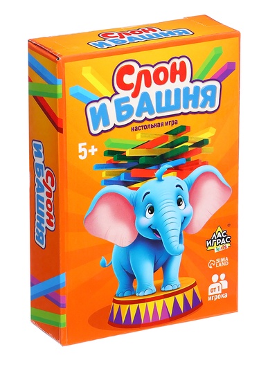 Настольная игра на равновесие «Слон и башня», от 1 игрока, 5+