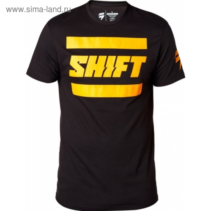 Футболка Shift Black Label Tee Black/Yellow, L - Фото 1