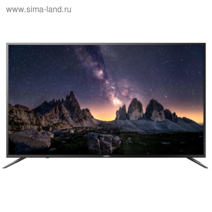 Телевизор Harper 65U750TS 65" 3840x2160/DVB-C/T2/S2/3xHDMI/2xUSB/Smart TV черный - Фото 1